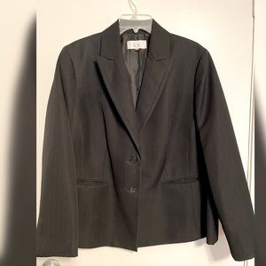 Le Suit Black Pinstripe Jacket